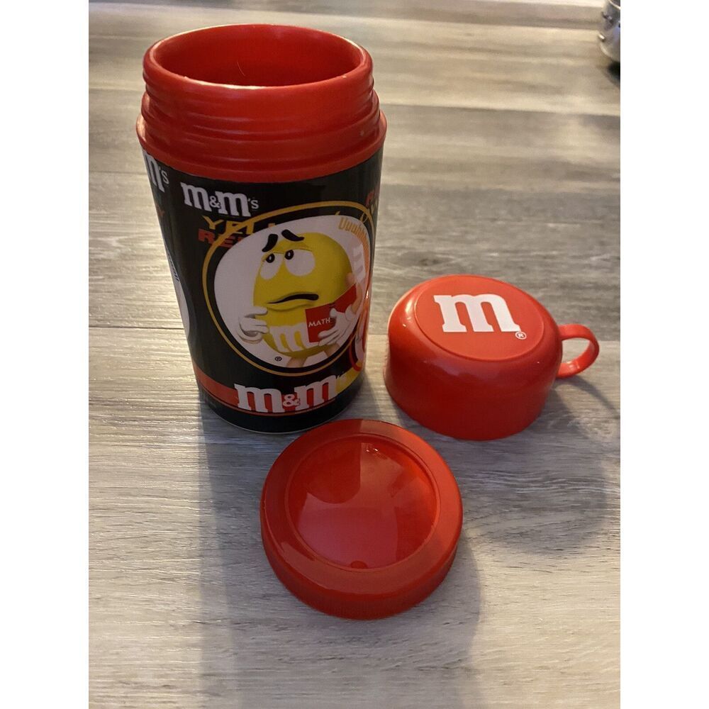 2002 M&M's Insulated Container Mug Thermo Tumbler Cup Mars A. Aronson 11.5oz